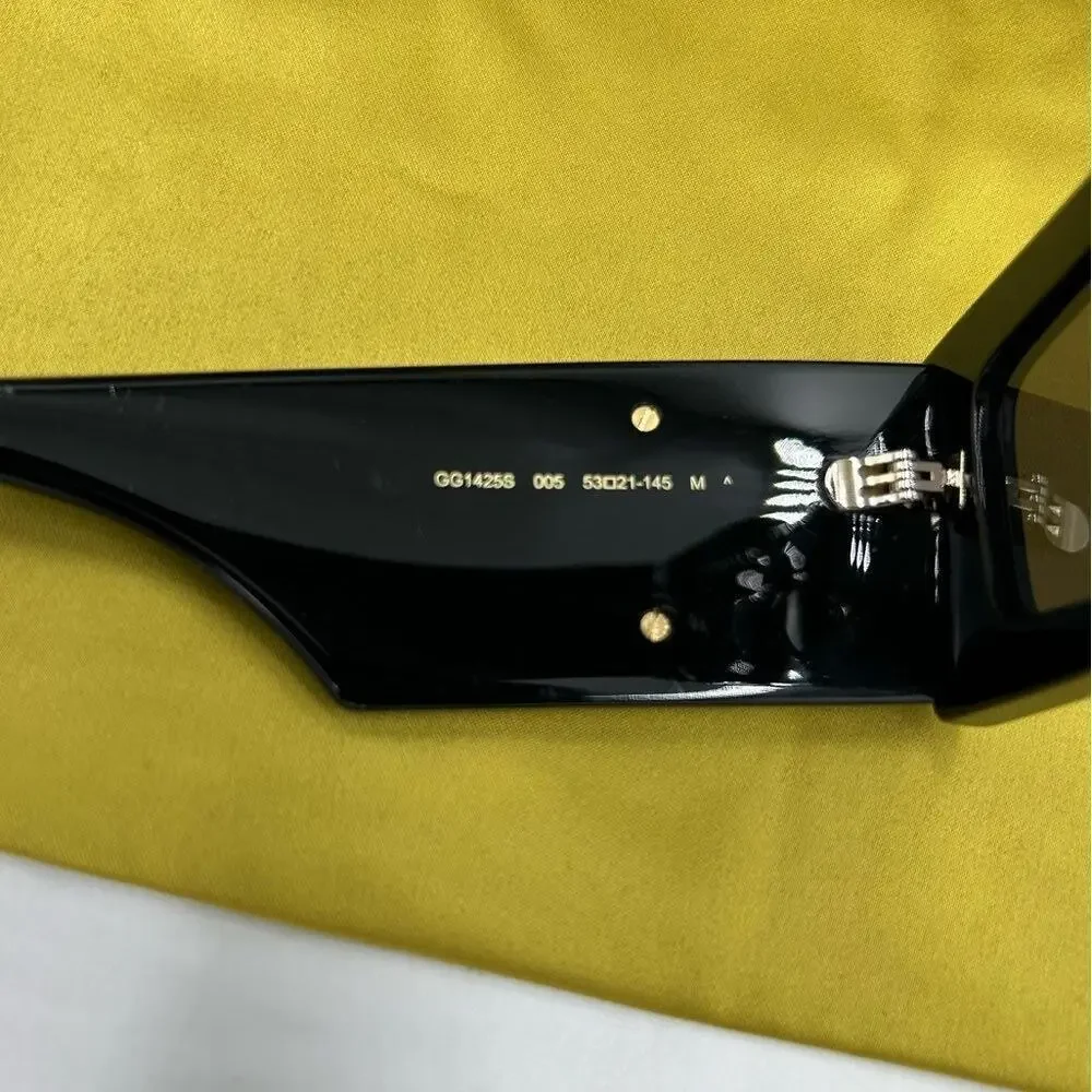 Gucci generation 53 mm rectangular sunglasses made in Italy NWT